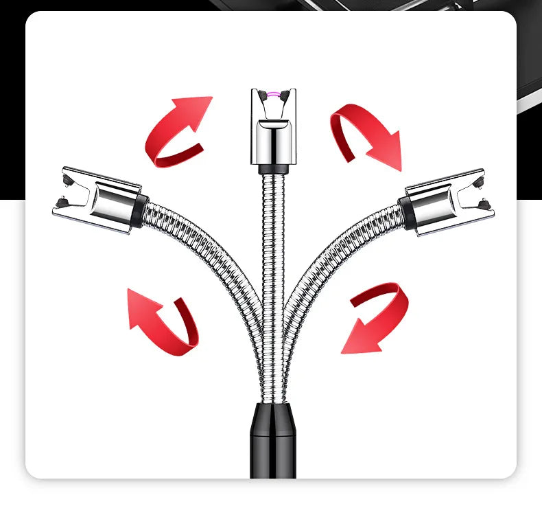 Encendedor Eléctrico USB Recargable – A Prueba de Viento para Cocina y Camping